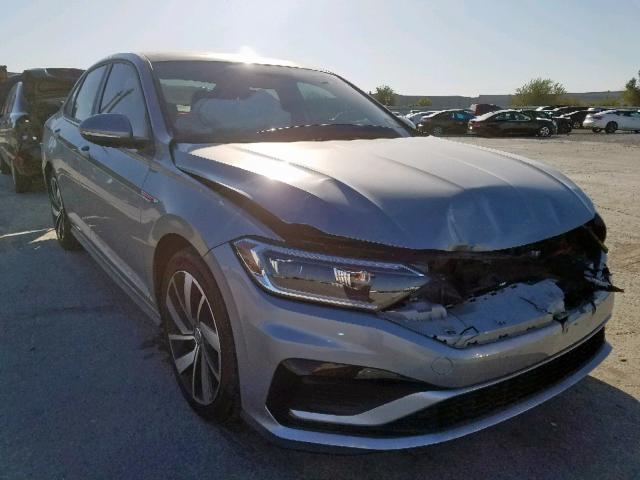 3VW5T7BU5KM166470 - 2019 VOLKSWAGEN JETTA GLI SILVER photo 1