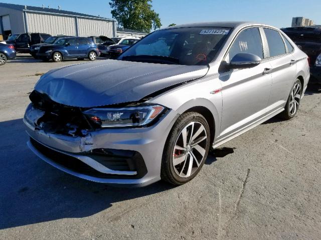 3VW5T7BU5KM166470 - 2019 VOLKSWAGEN JETTA GLI SILVER photo 2