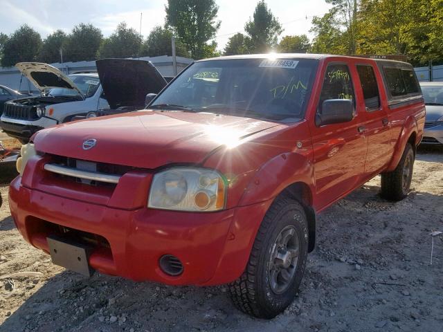 1N6ED29Y74C404719 - 2004 NISSAN FRONTIER C RED photo 2