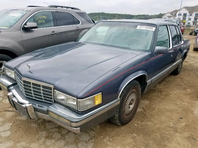 1G6CD53B4M4284231 - 1991 CADILLAC DEVILLE GRAY photo 2