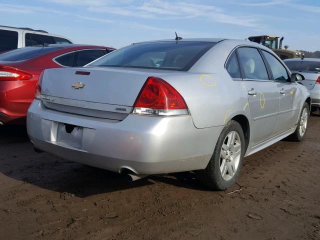 2G1WB5E37E1120855 - 2014 CHEVROLET IMPALA LIM SILVER photo 4