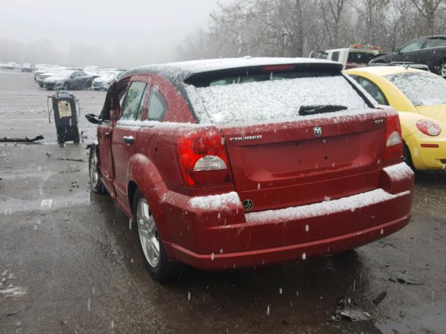 1B3HB48B08D554932 - 2008 DODGE CALIBER SX RED photo 3