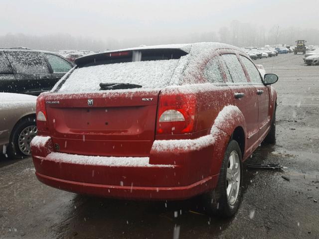 1B3HB48B08D554932 - 2008 DODGE CALIBER SX RED photo 4