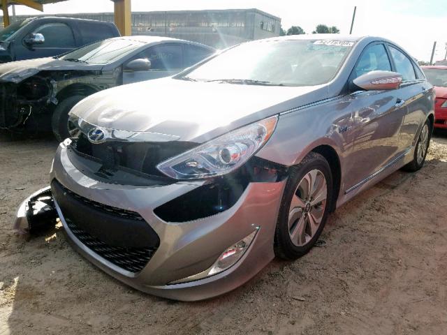 KMHEC4A47DA100257 - 2013 HYUNDAI SONATA HYB GRAY photo 2