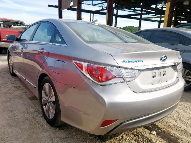 KMHEC4A47DA100257 - 2013 HYUNDAI SONATA HYB GRAY photo 3