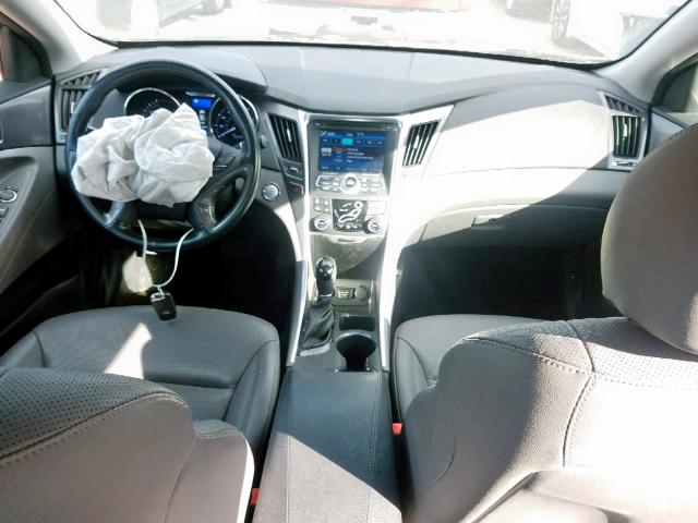 KMHEC4A47DA100257 - 2013 HYUNDAI SONATA HYB GRAY photo 9