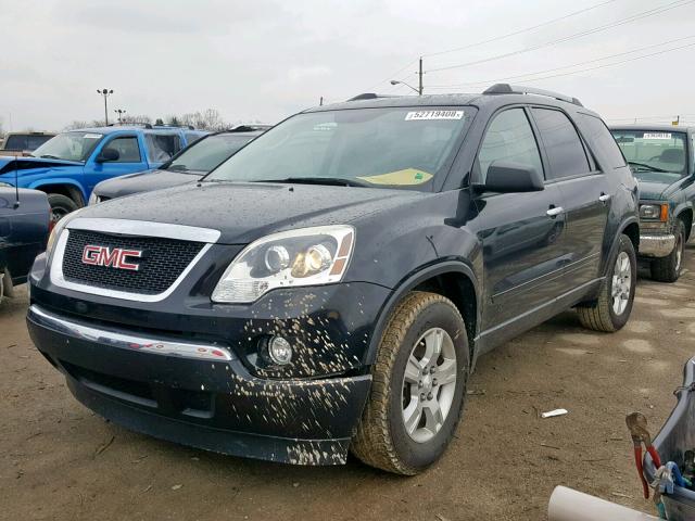 1GKKVPED7CJ235528 - 2012 GMC ACADIA SLE BLACK photo 2