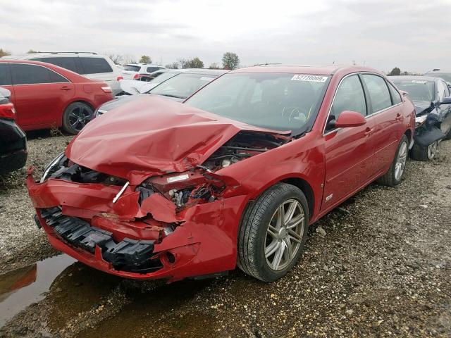 2G1WD58C889212732 - 2008 CHEVROLET IMPALA SUP 红色 照片 2