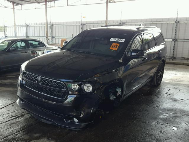 1C4RDHDG1CC120362 - 2012 DODGE DURANGO CR BLACK photo 2