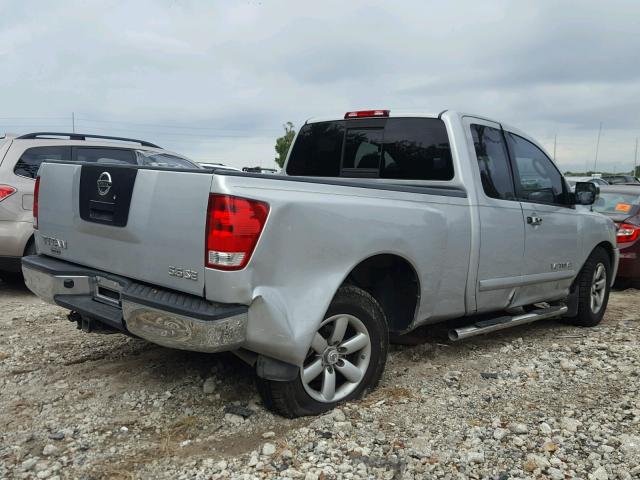 1N6BA06A37N241440 - 2007 NISSAN TITAN XE SILVER photo 4