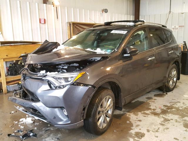 2T3YFREV7HW313256 - 2017 TOYOTA RAV4 LIMIT GRAY photo 2