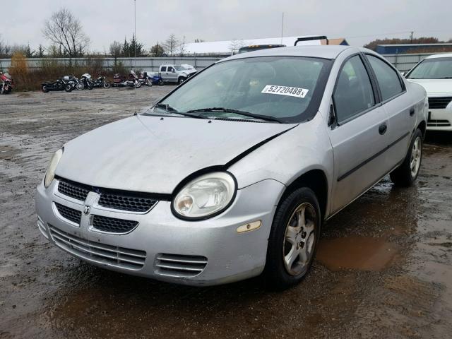 1B3ES26C84D624416 - 2004 DODGE NEON BASE SILVER photo 2