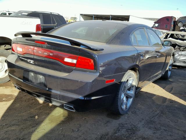 2C3CDXHG3CH142116 - 2012 DODGE CHARGER SX BLUE photo 4