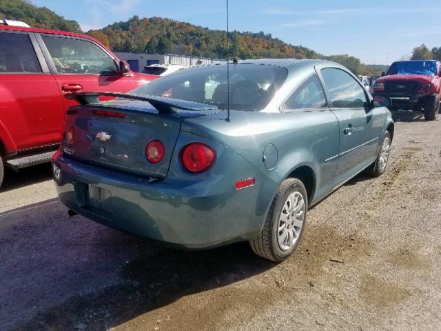 1G1AS18H797204869 - 2009 CHEVROLET COBALT LS BLUE photo 4