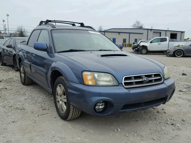 4S4BT63C555107785 - 2005 SUBARU BAJA TURBO BLUE photo 1