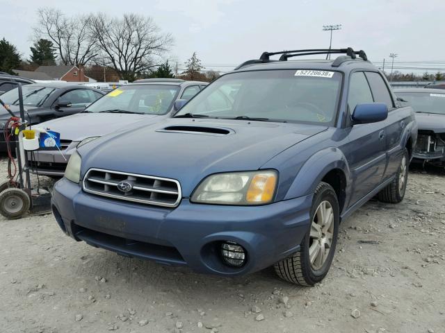 4S4BT63C555107785 - 2005 SUBARU BAJA TURBO BLUE photo 2