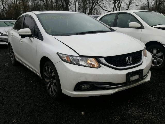 19XFB2F93EE275866 - 2014 HONDA CIVIC EXL WHITE photo 1