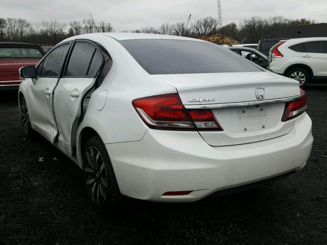 19XFB2F93EE275866 - 2014 HONDA CIVIC EXL WHITE photo 3