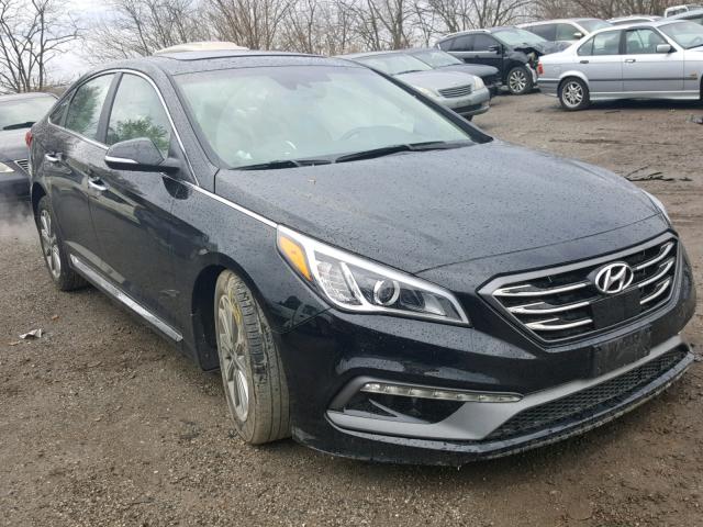 5NPE34AF2HH571155 - 2017 HYUNDAI SONATA SPO BLACK photo 1