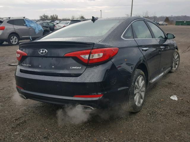 5NPE34AF2HH571155 - 2017 HYUNDAI SONATA SPO BLACK photo 4