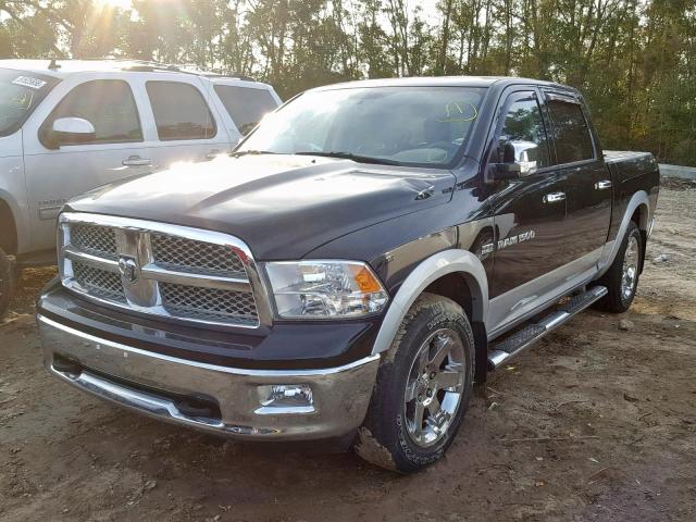 1C6RD7NT4CS258478 - 2012 DODGE RAM 1500 L BLACK photo 2