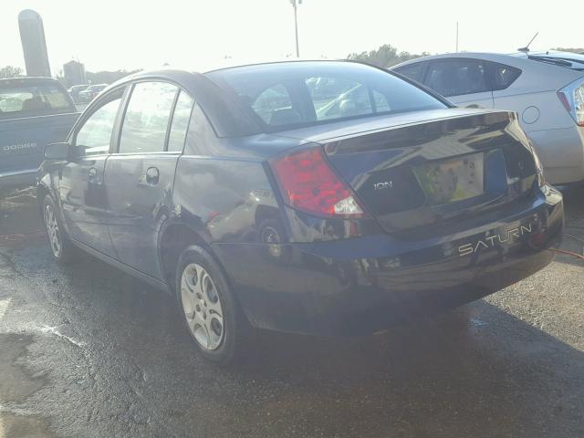1G8AJ52F24Z222034 - 2004 SATURN ION LEVEL BLACK photo 3