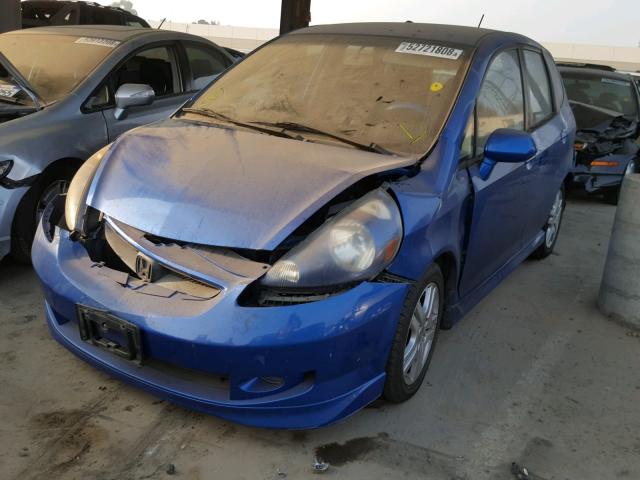 JHMGD38657S029844 - 2007 HONDA FIT S 蓝色 照片 2