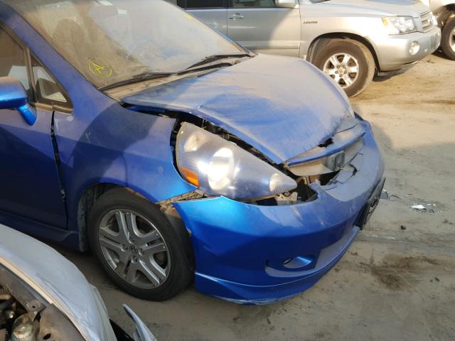 JHMGD38657S029844 - 2007 HONDA FIT S 蓝色 照片 9
