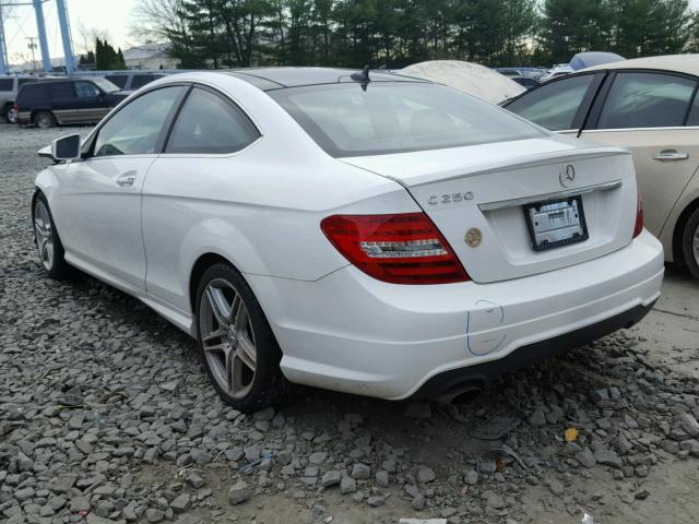 WDDGJ4HB9DG030819 - 2013 MERCEDES-BENZ C 250 WHITE photo 3