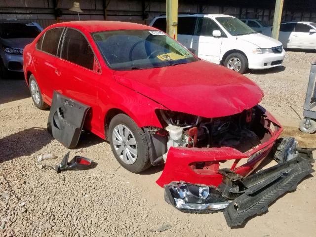 3VW2K7AJ6CM422873 - 2012 VOLKSWAGEN JETTA BASE 红色 照片 1