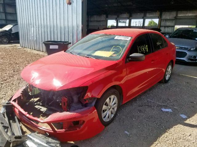 3VW2K7AJ6CM422873 - 2012 VOLKSWAGEN JETTA BASE 红色 照片 2