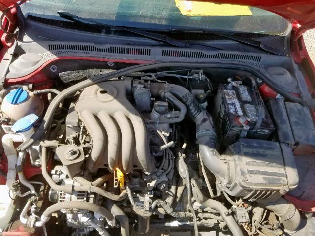 3VW2K7AJ6CM422873 - 2012 VOLKSWAGEN JETTA BASE 红色 照片 7