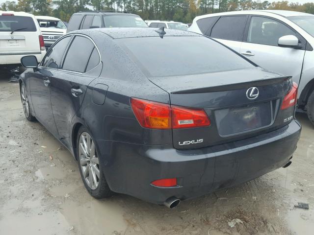 JTHBE262X82013898 - 2008 LEXUS IS 350 BLACK photo 3