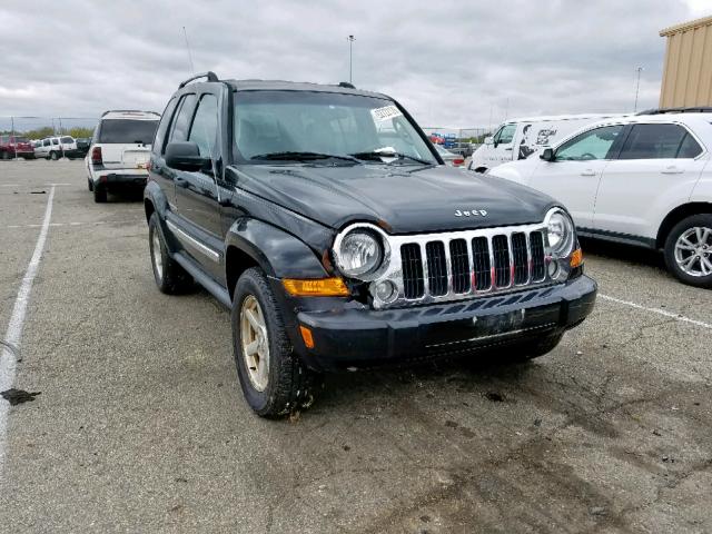 1J4GL58K55W650708 - 2005 JEEP LIBERTY LI BLACK photo 1