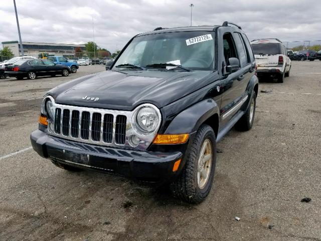 1J4GL58K55W650708 - 2005 JEEP LIBERTY LI BLACK photo 2