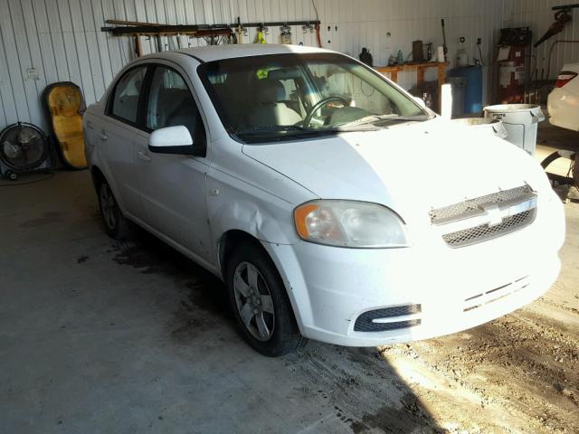 KL1TD56668B227260 - 2008 CHEVROLET AVEO BASE Ақ фото 2