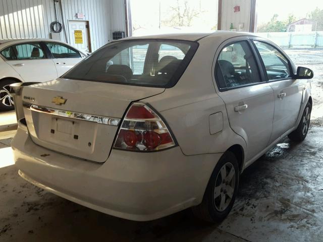 KL1TD56668B227260 - 2008 CHEVROLET AVEO BASE Ақ фото 4