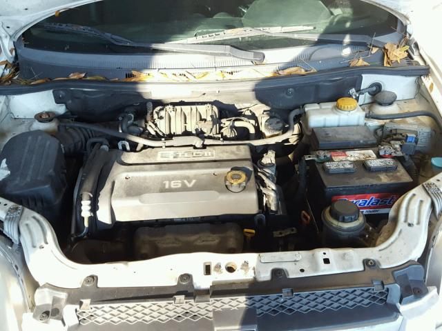 KL1TD56668B227260 - 2008 CHEVROLET AVEO BASE Ақ фото 7