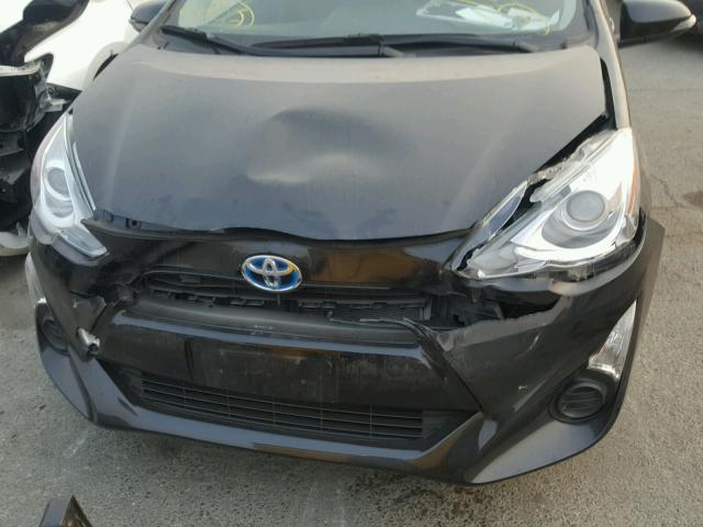 JTDKDTB37F1113839 - 2015 TOYOTA PRIUS C BLACK photo 9