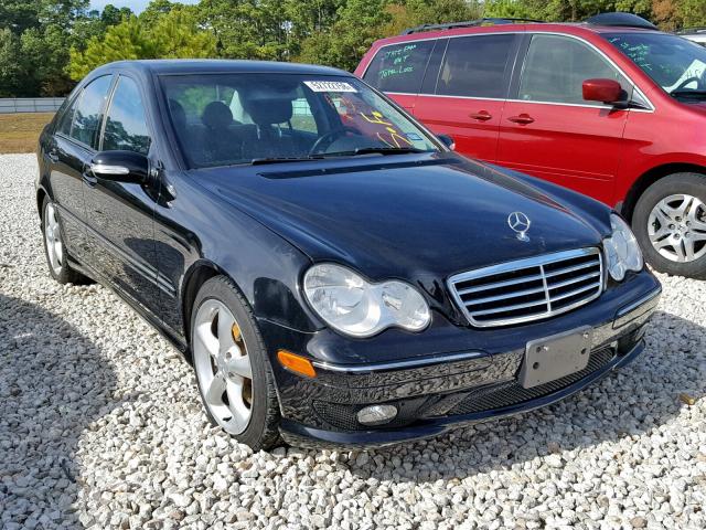 WDBRF52H26F745665 - 2006 MERCEDES-BENZ C GENERATI BLACK photo 1