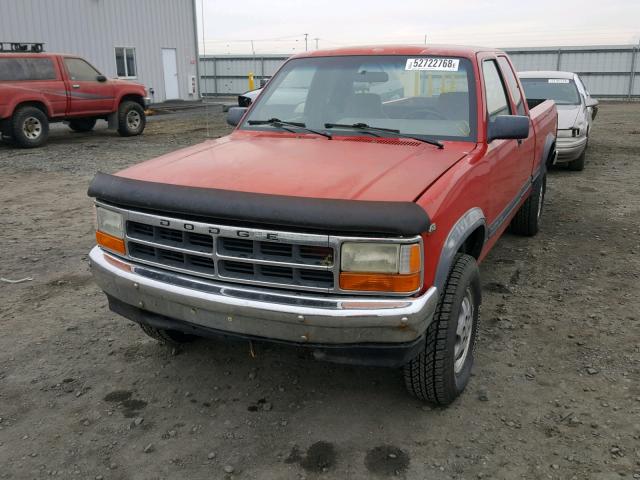 1B7GG23Y7TS511012 - 1996 DODGE DAKOTA RED photo 2