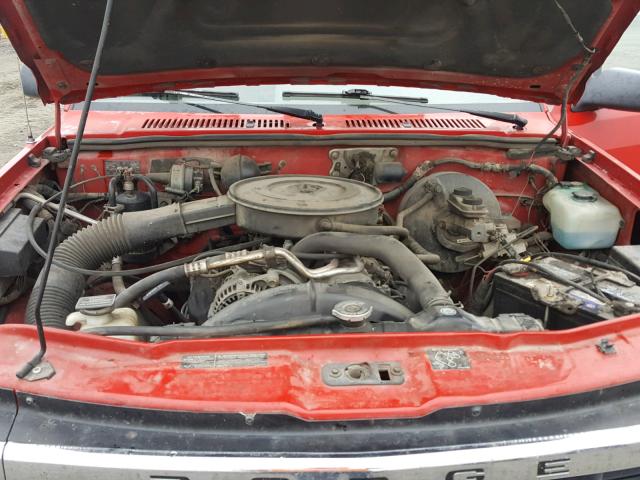 1B7GG23Y7TS511012 - 1996 DODGE DAKOTA RED photo 7