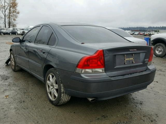 YV1RH59H932257957 - 2003 VOLVO S60 2.5T GRAY photo 3