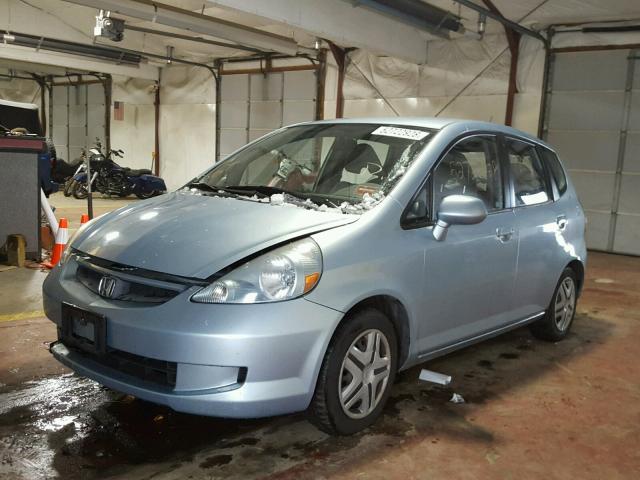 JHMGD38437S049072 - 2007 HONDA FIT BLUE photo 2