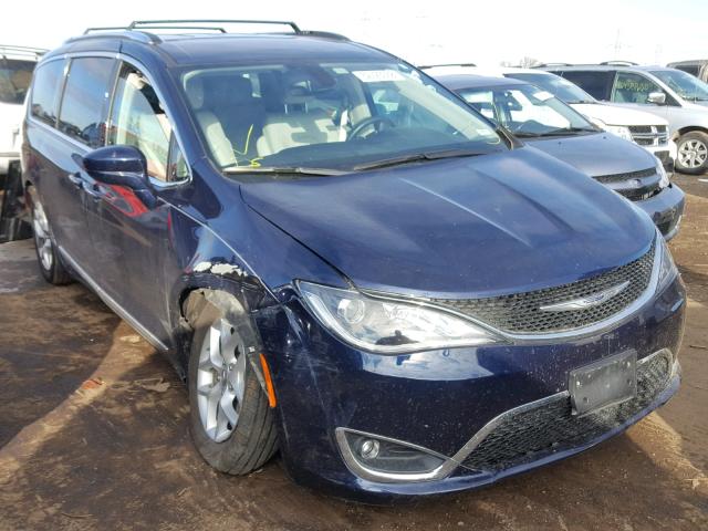 2C4RC1BG4JR113844 - 2018 CHRYSLER PACIFICA T BLUE photo 1