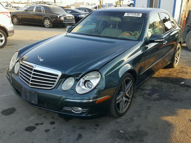 WDBUF56X97B131992 - 2007 MERCEDES-BENZ E 350 GREEN photo 2