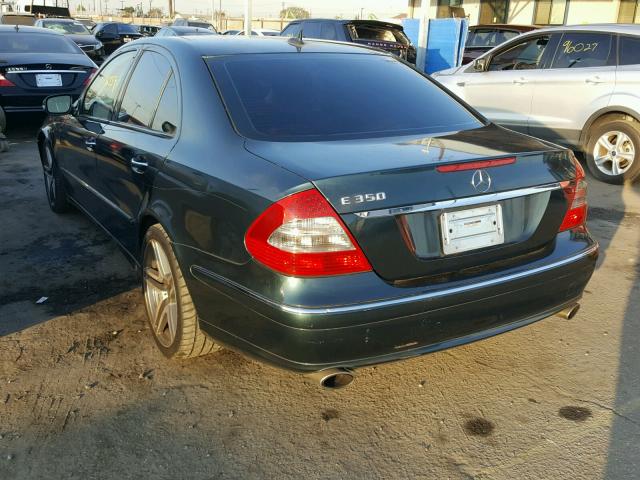 WDBUF56X97B131992 - 2007 MERCEDES-BENZ E 350 GREEN photo 3