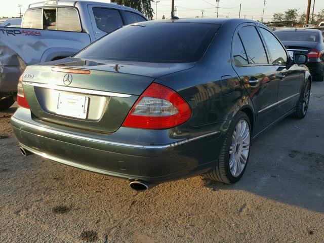 WDBUF56X97B131992 - 2007 MERCEDES-BENZ E 350 GREEN photo 4