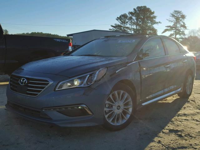 5NPE34AF8FH117408 - 2015 HYUNDAI SONATA SPO BLUE photo 2