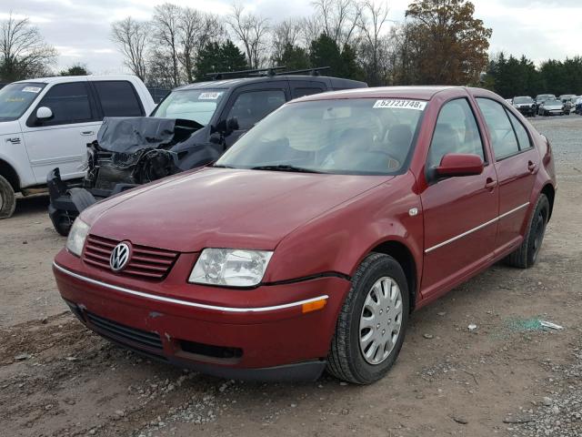 3VWRK69M35M026412 - 2005 VOLKSWAGEN JETTA GL RED photo 2